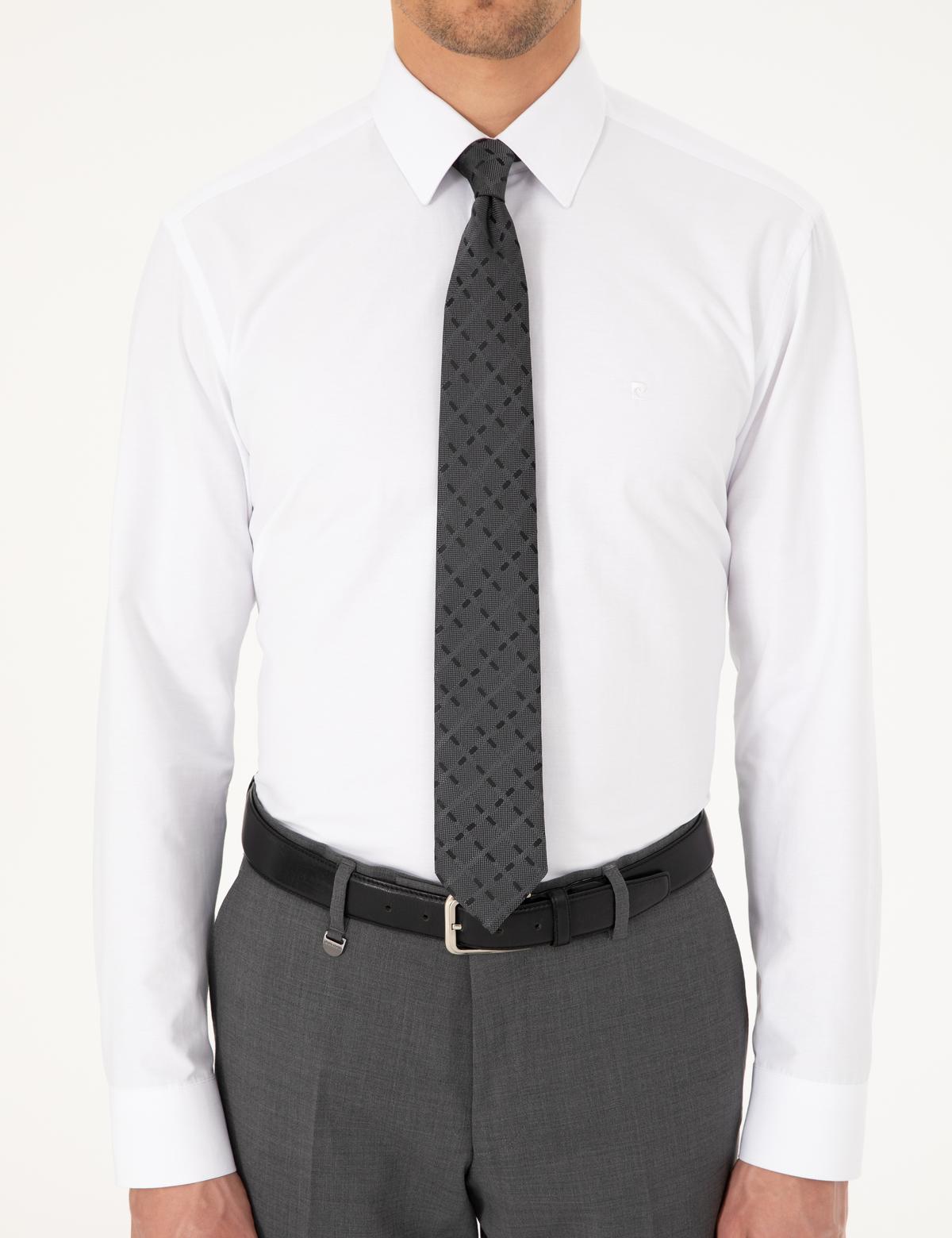 Beyaz Regular Fit Uzun Kollu Basic Gömlek - 50298003014