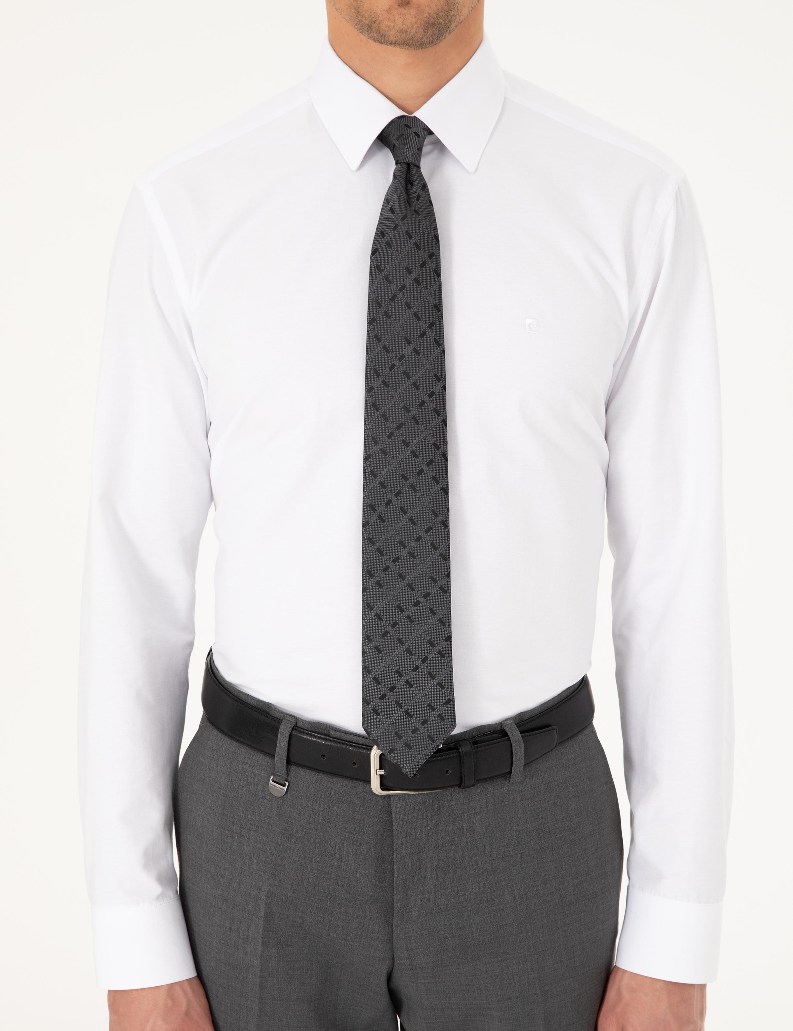 Beyaz Regular Fit Uzun Kollu Basic Gömlek