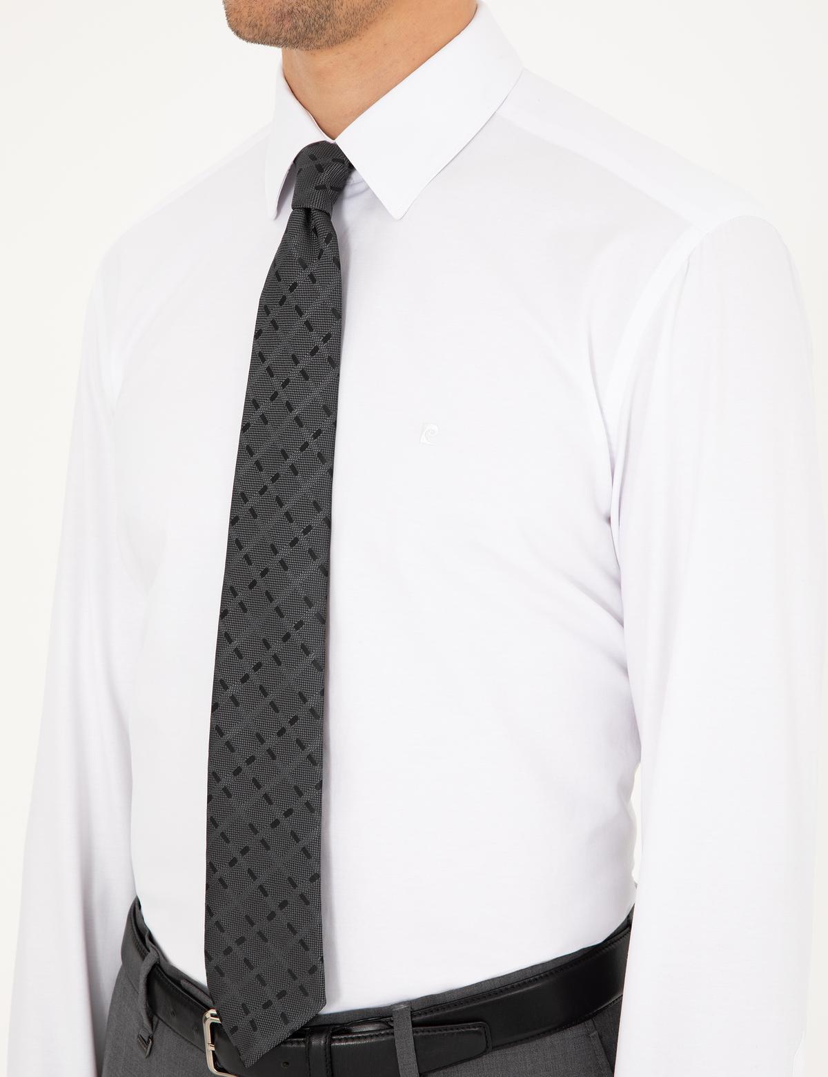 Beyaz Regular Fit Uzun Kollu Basic Gömlek - 50298003014