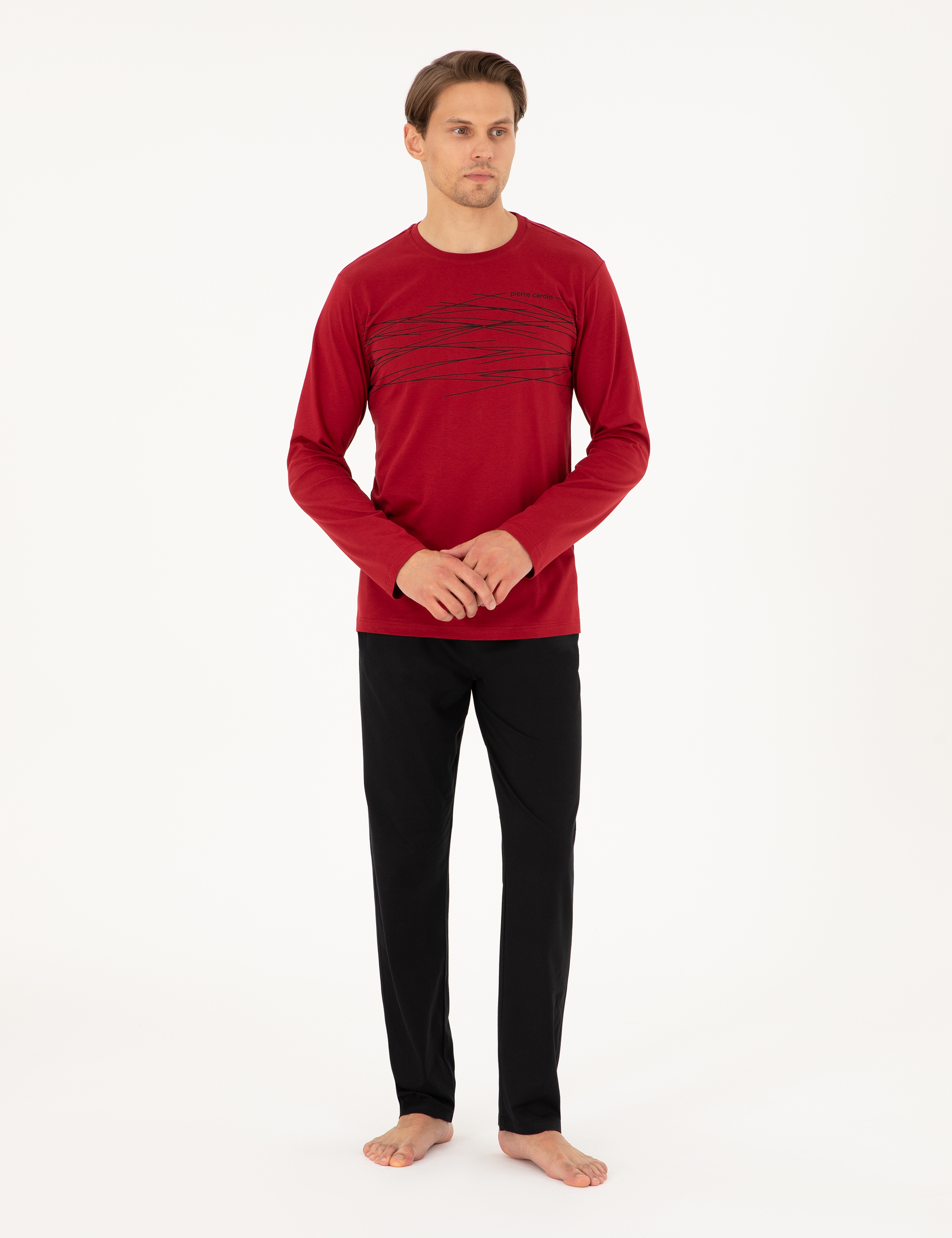 Bordo Pijama Takımı