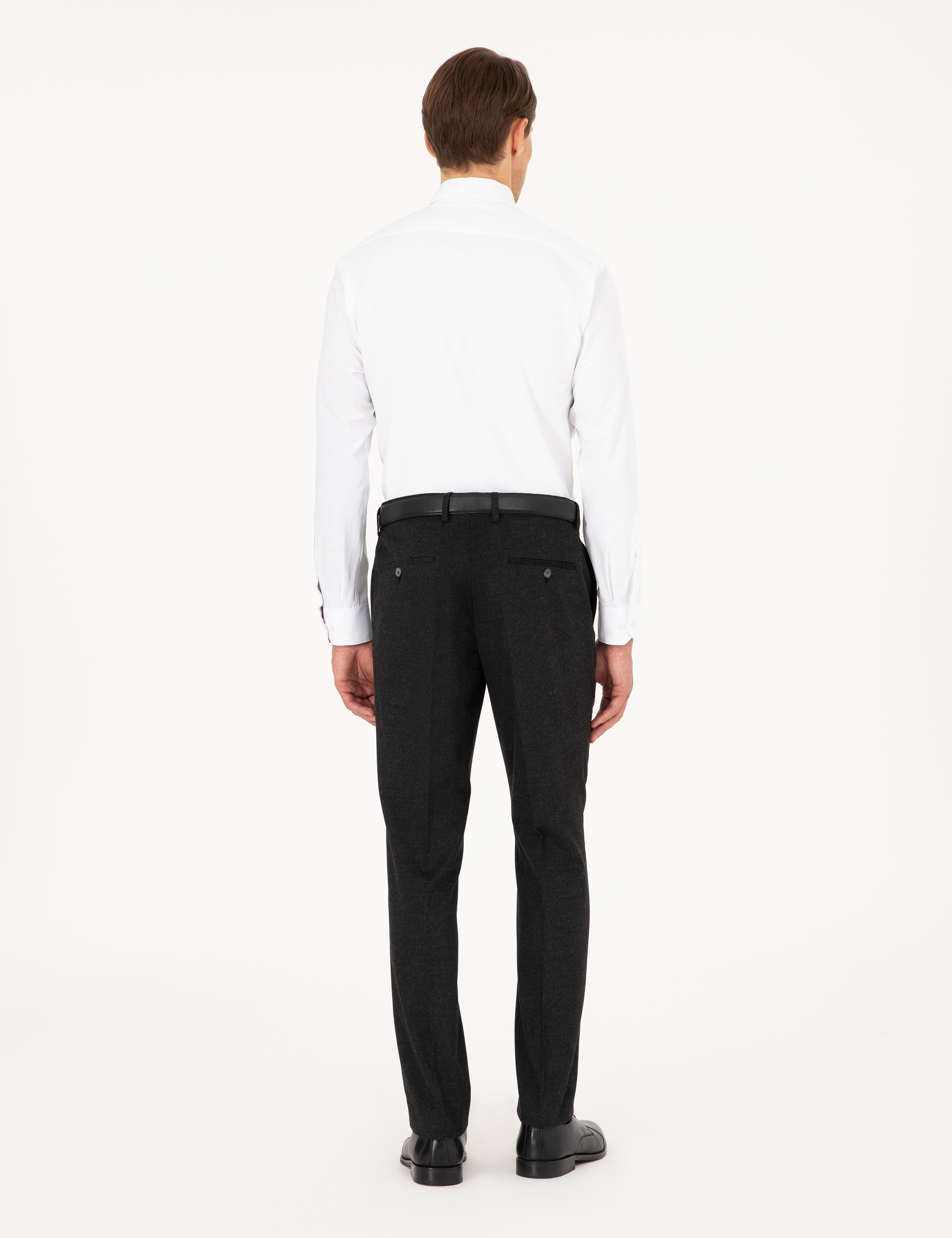 Antrasit Slim Fit Kumaş Pantolon - Image 4