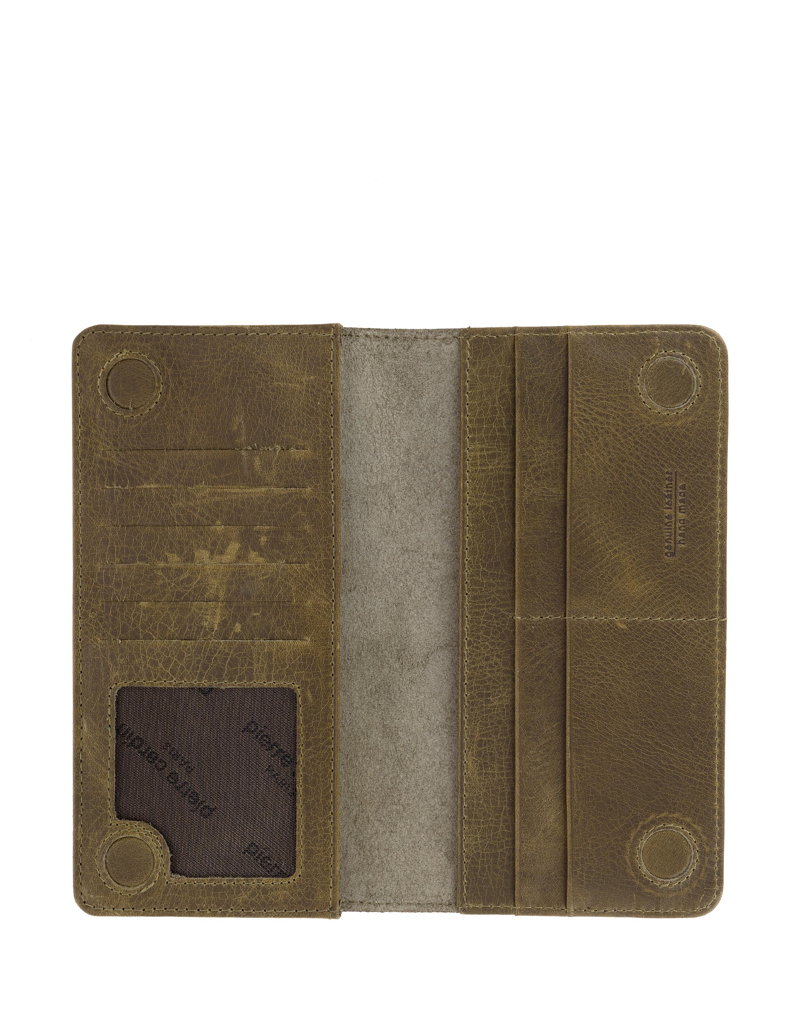 Erkek Haki Deri Cüzdan