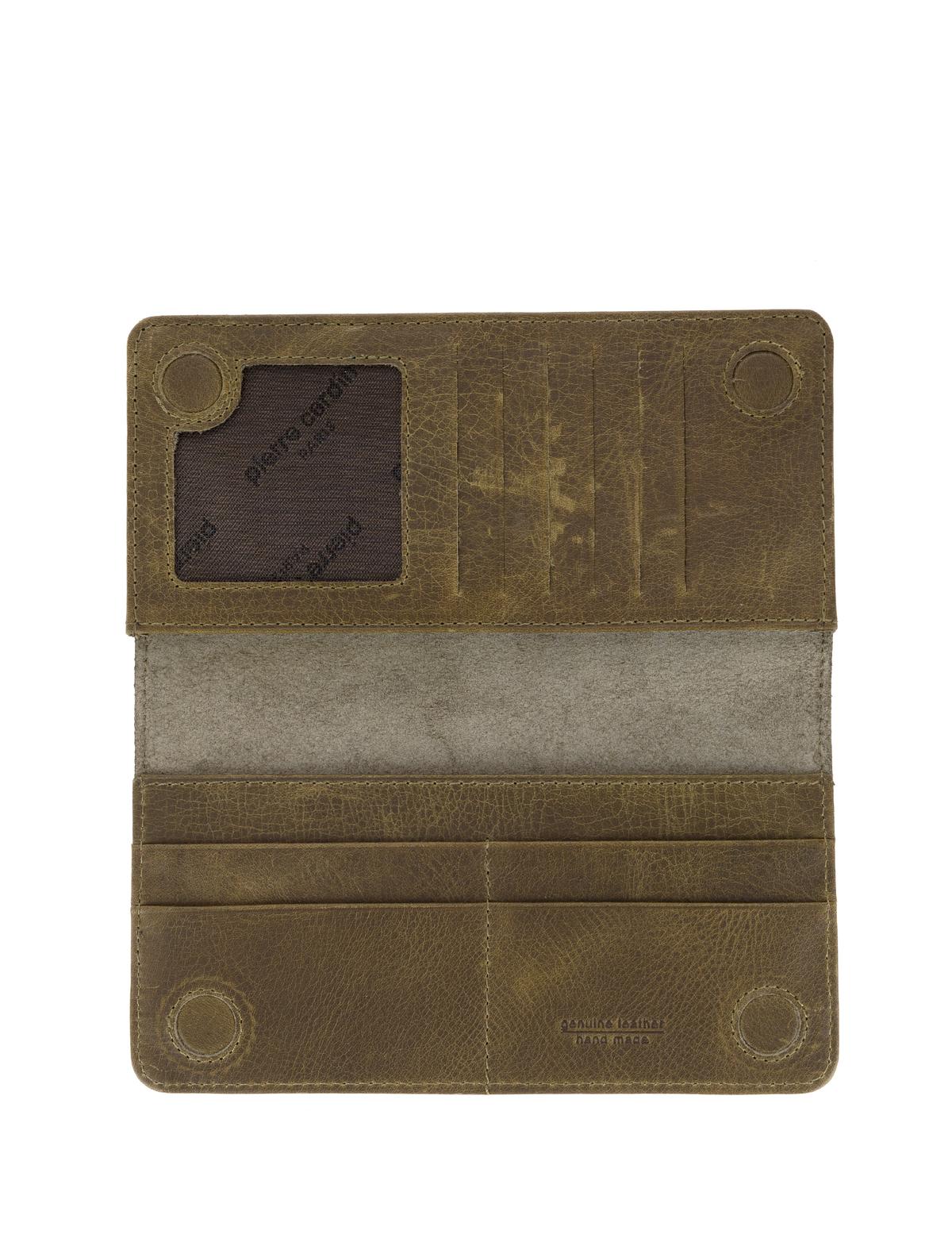 Erkek Haki Deri Cüzdan - 50305186001