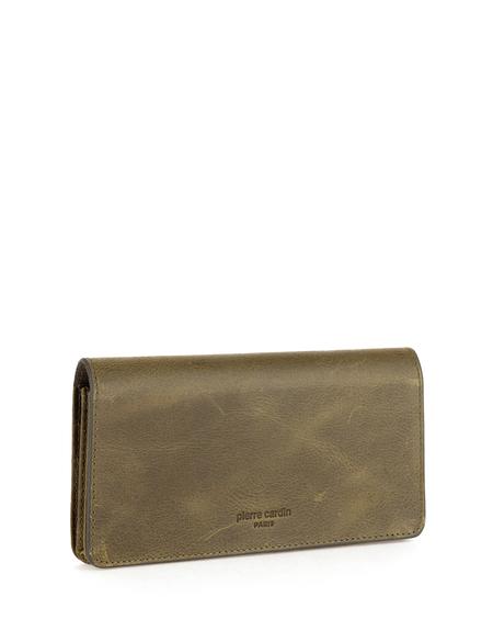 Erkek Haki Deri Cüzdan - 50305186001