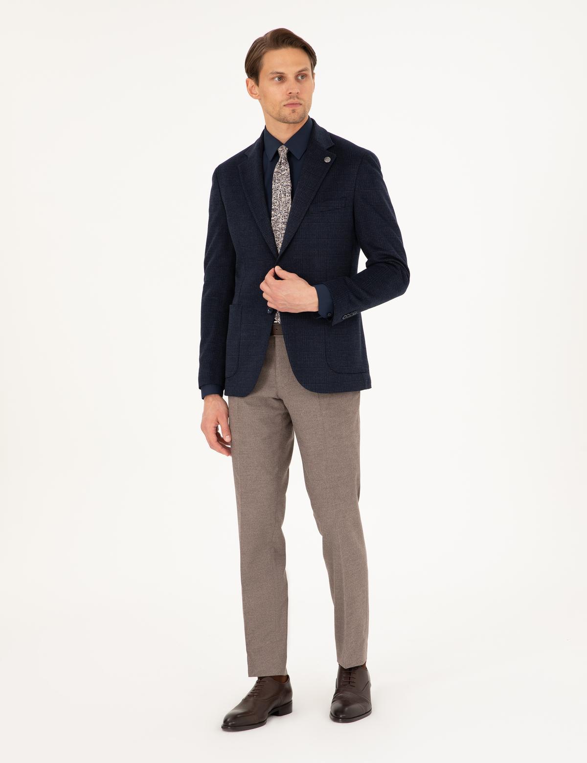 Lacivert Ex. Slim Fit Ceket - 50296407077