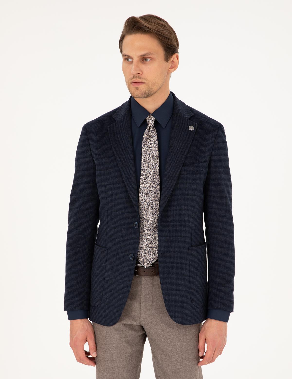 Lacivert Ex. Slim Fit Ceket