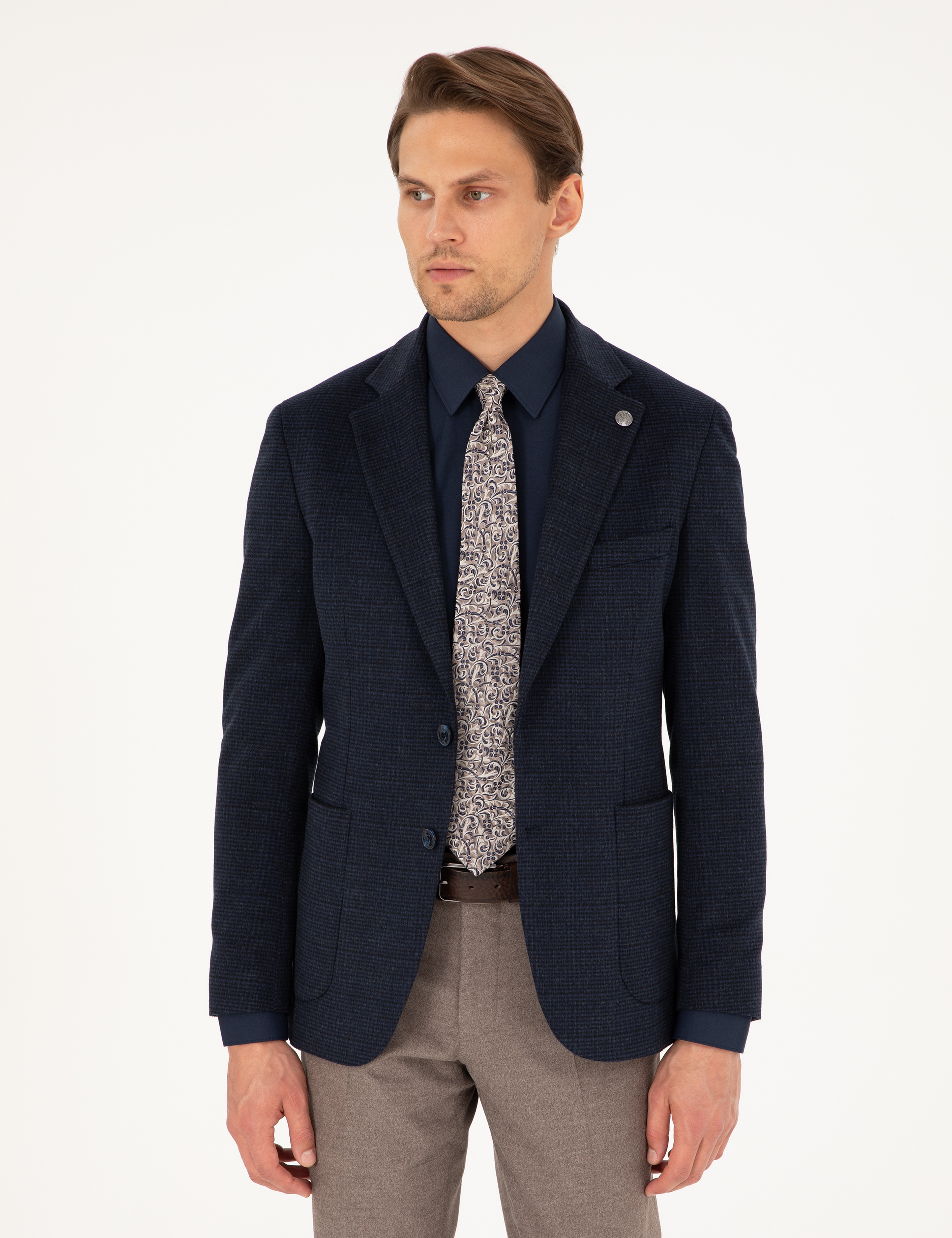 Lacivert Ex. Slim Fit Ceket - Image 1