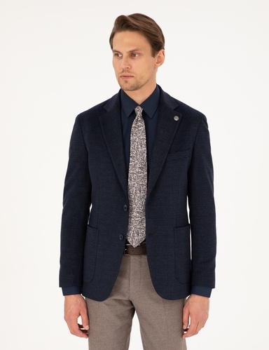 Lacivert Ex. Slim Fit Ceket