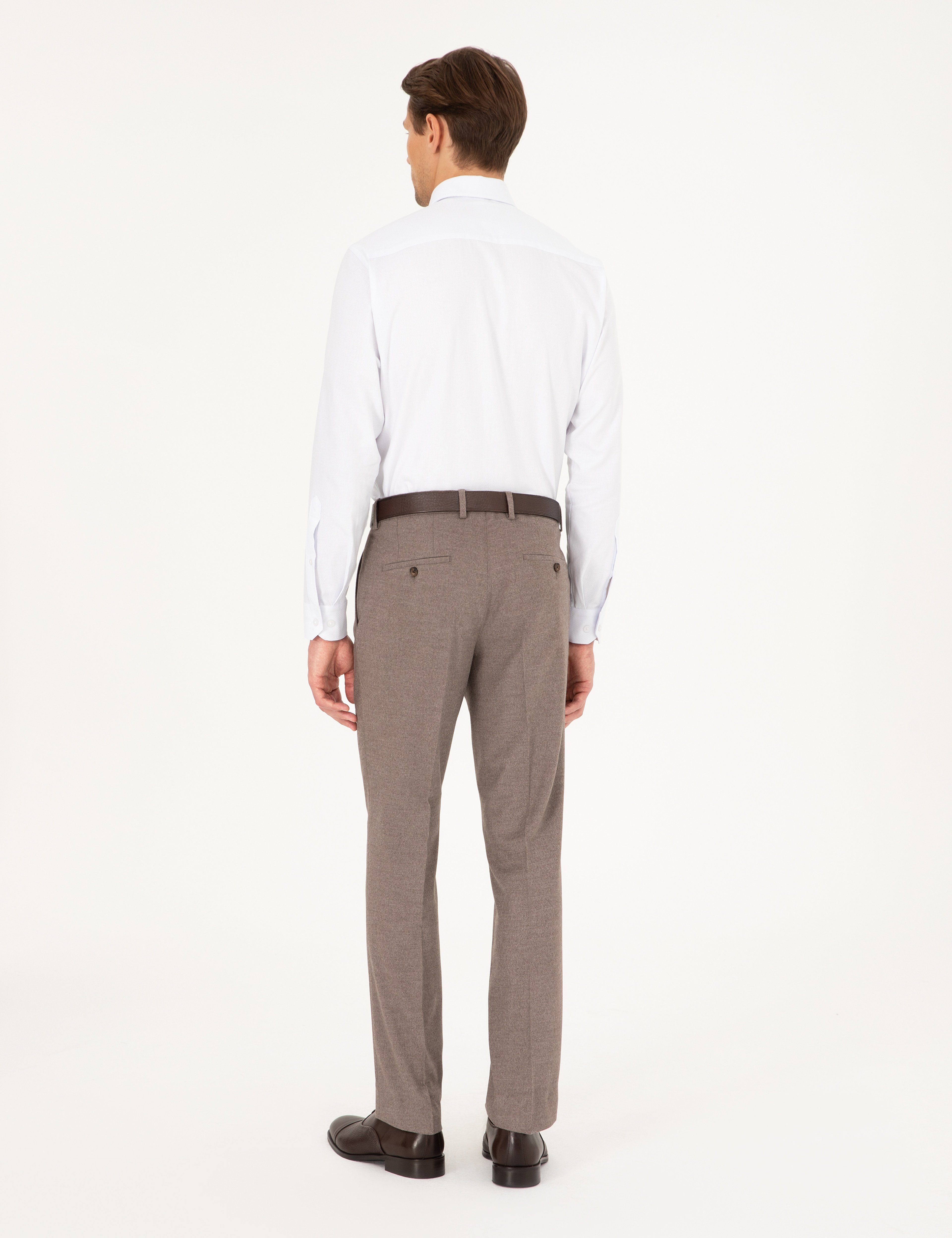 Açık Kahverengi Slim Fit Kumaş Pantolon