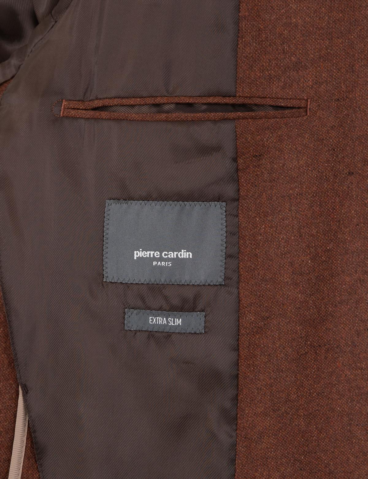 Kiremit Yün Karışımlı Ex. Slim Fit Ceket - 50291930008