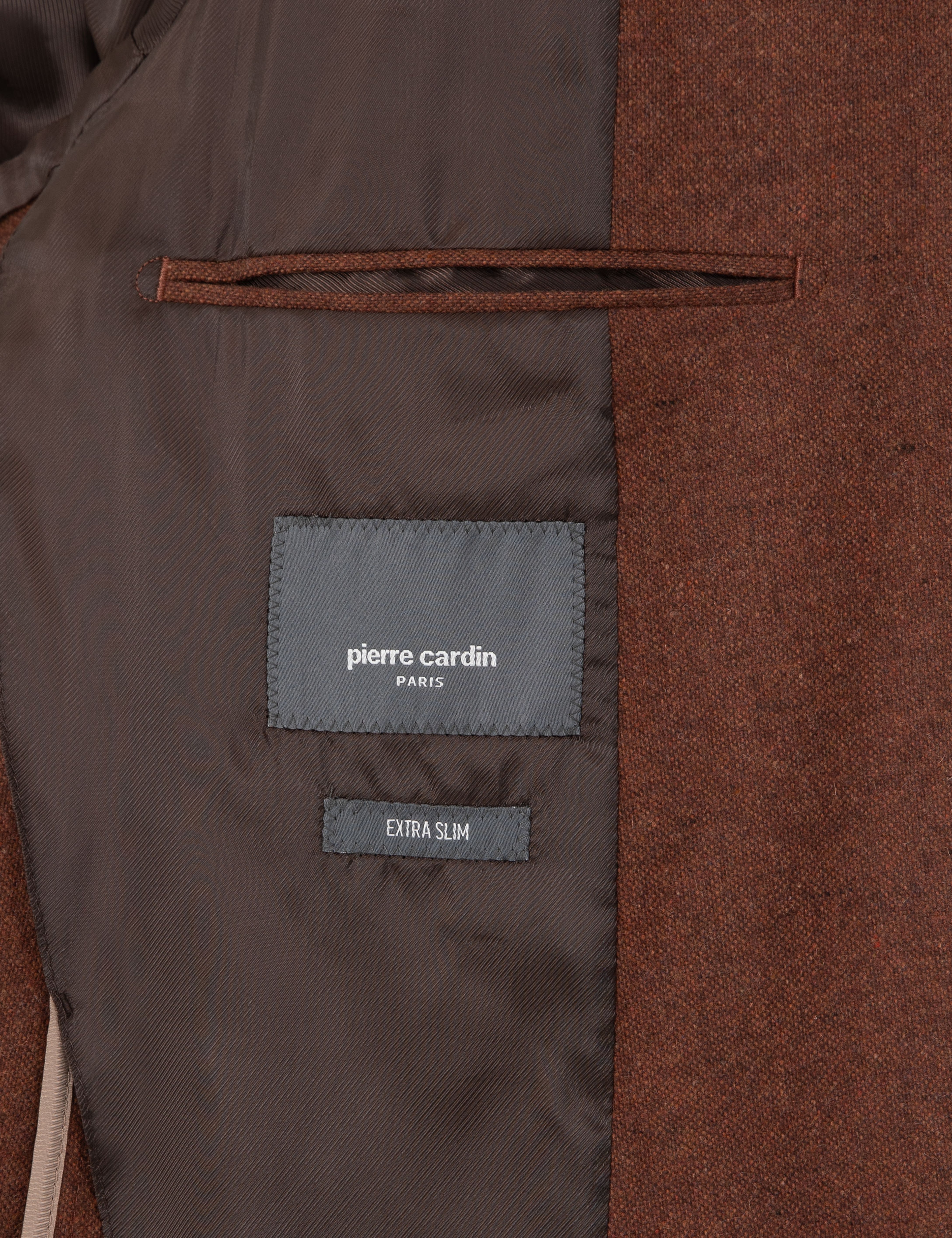 Kiremit Yün Karışımlı Ex. Slim Fit Ceket
