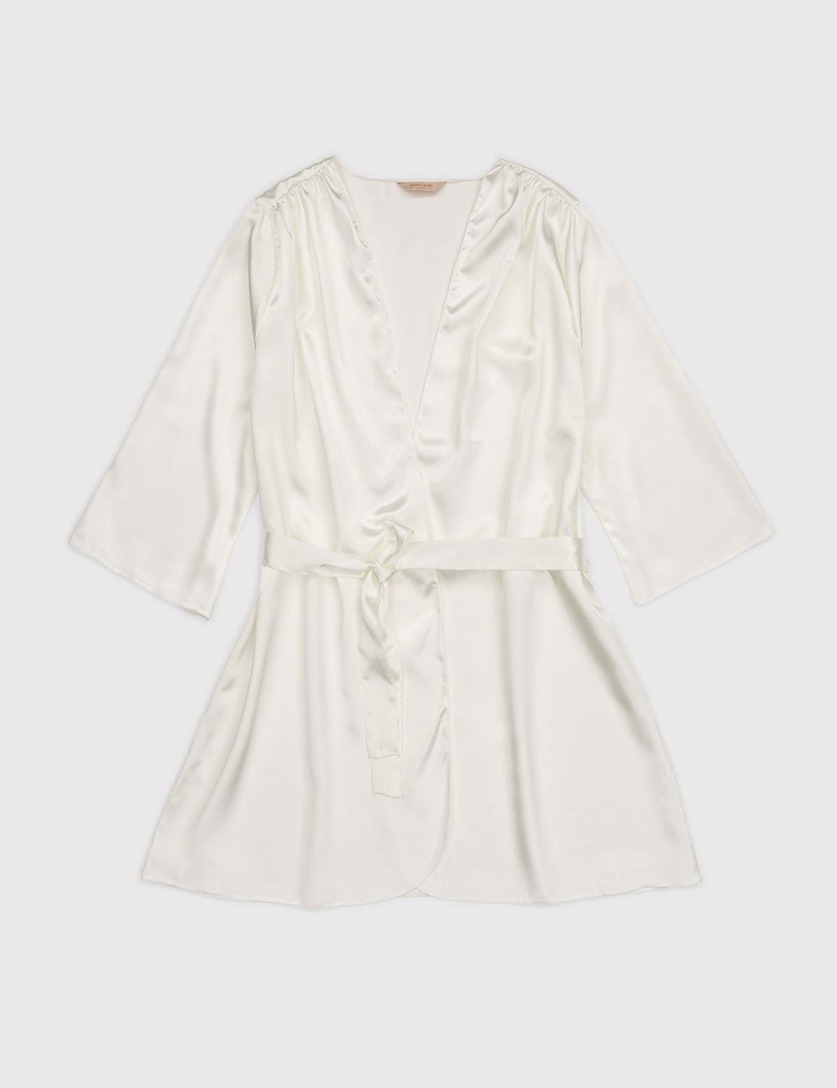 Ekru Saten 3'lü Pijama Takımı - 50304006002