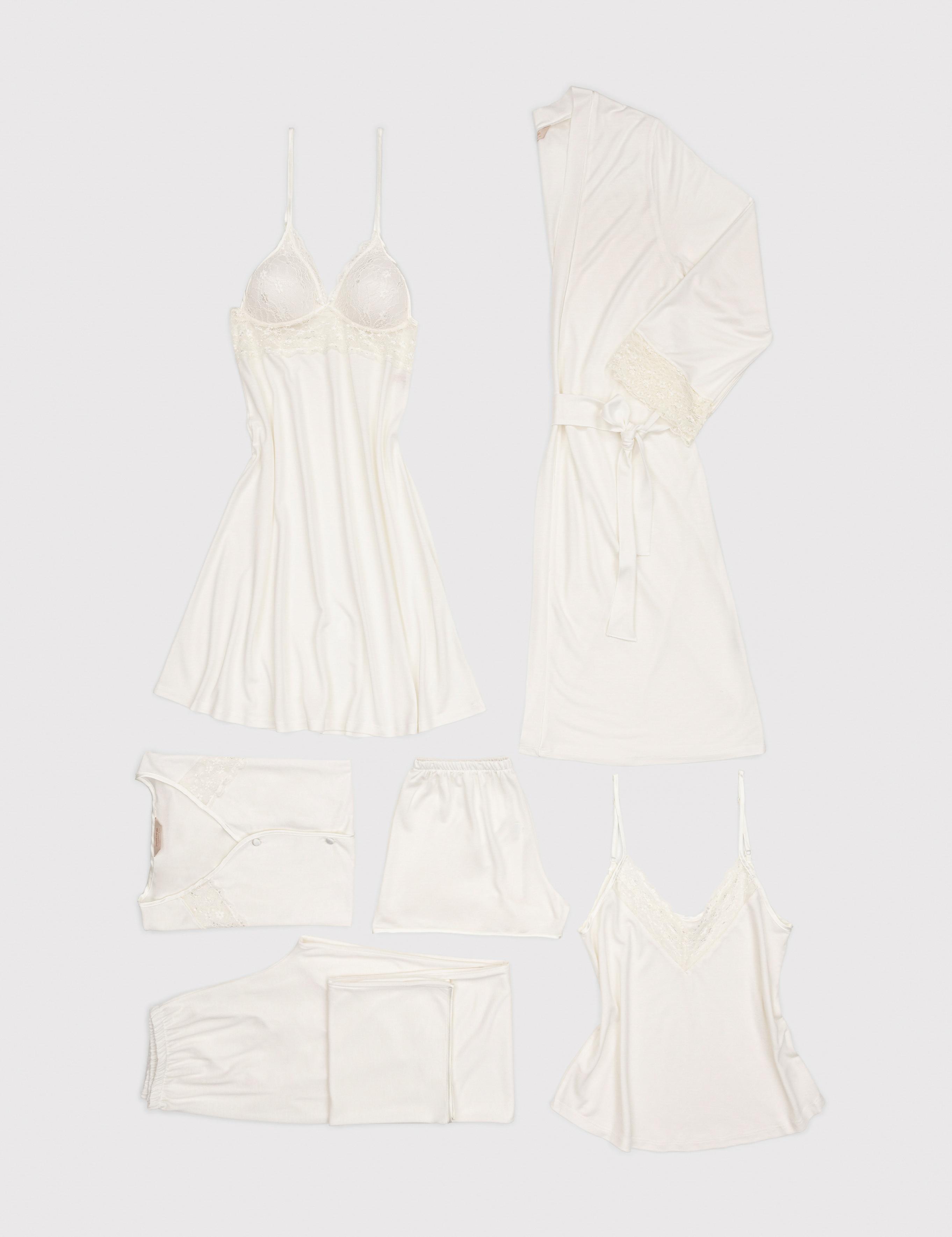 Ekru Pijama Takımı