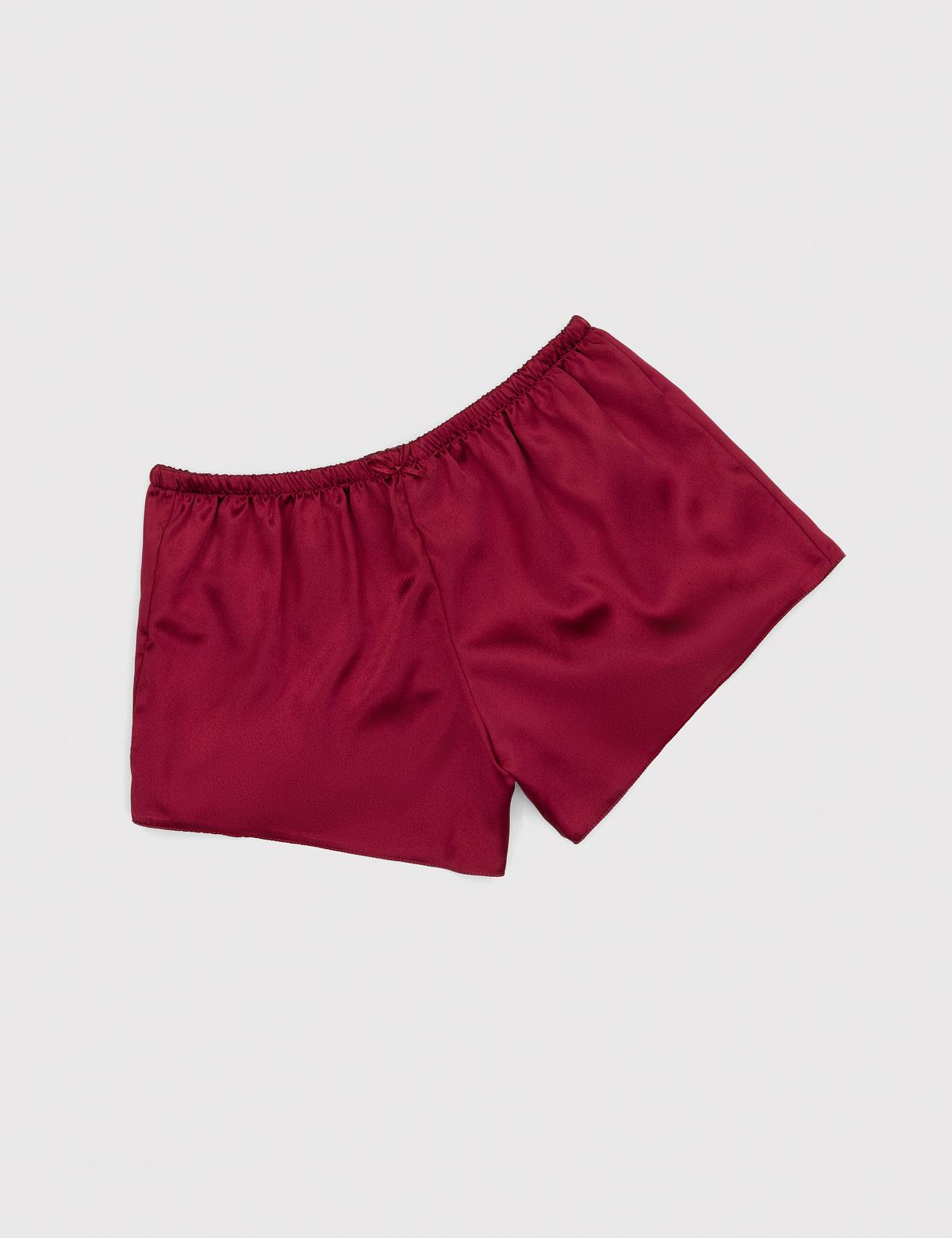 Bordo 2'li Şort Takım - 50303947007