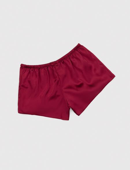 Bordo 2'li Şort Takım - 50303947007