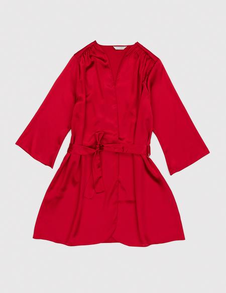 Kırmızı Saten 3'lü Pijama Takımı - 50304006008