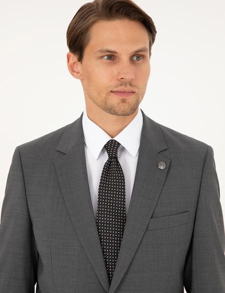 Füme Slim Fit %100 Yün Takım Elbise - 50294275026