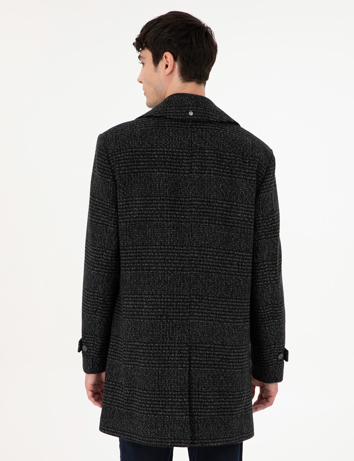 Füme Slim Fit Kaşe Kaban - 50293272007