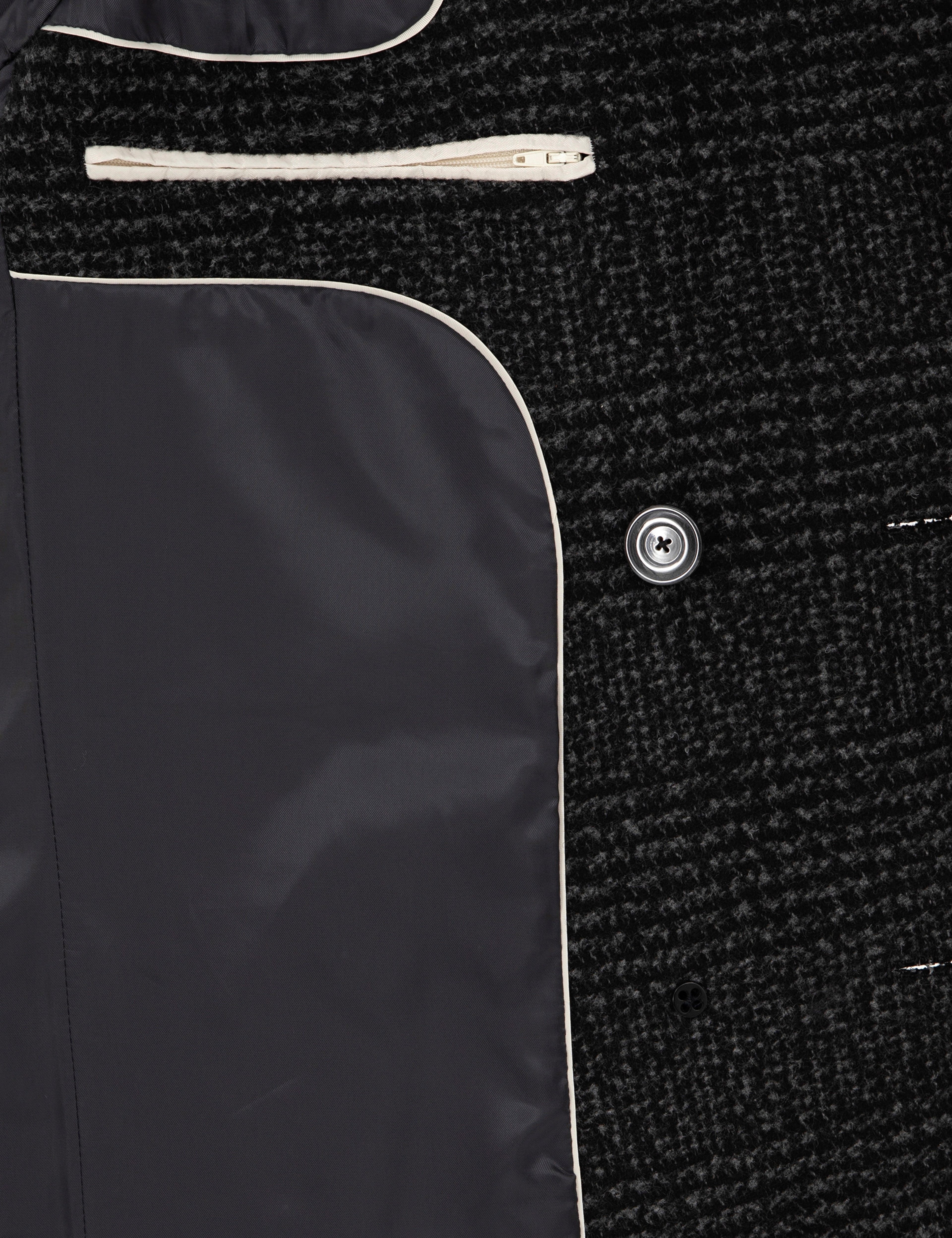 Füme Slim Fit Kaşe Kaban