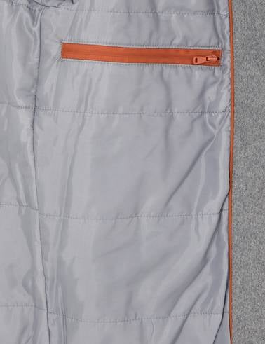 Gri Yün Karışımlı Regular Fit Kaşe Mont