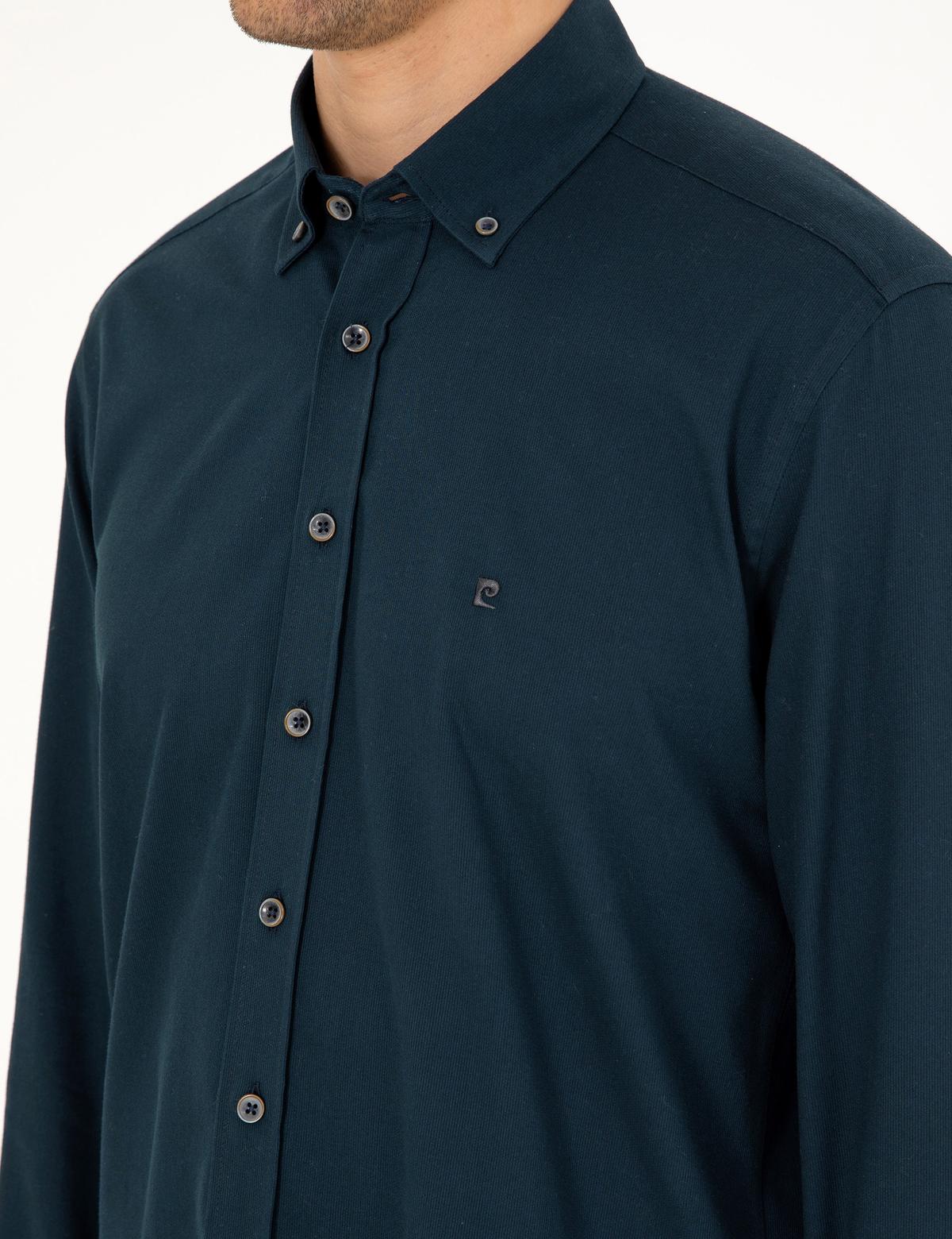 Lacivert Regular Fit Uzun Kollu Gömlek - 50298809016