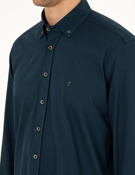 Lacivert Regular Fit Uzun Kollu Gömlek - 50298809016
