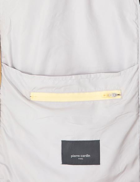 Açık Gri Kapüşonlu Basic Mont - 50292843006