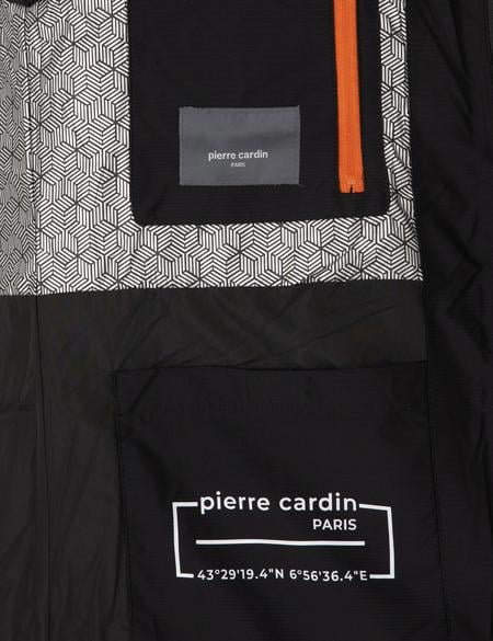 Siyah Kapüşonlu Basic Şişme Mont - 50292680035