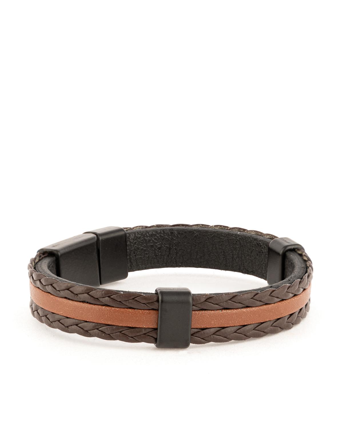 Kahverengi Deri Bileklik - 50306508001