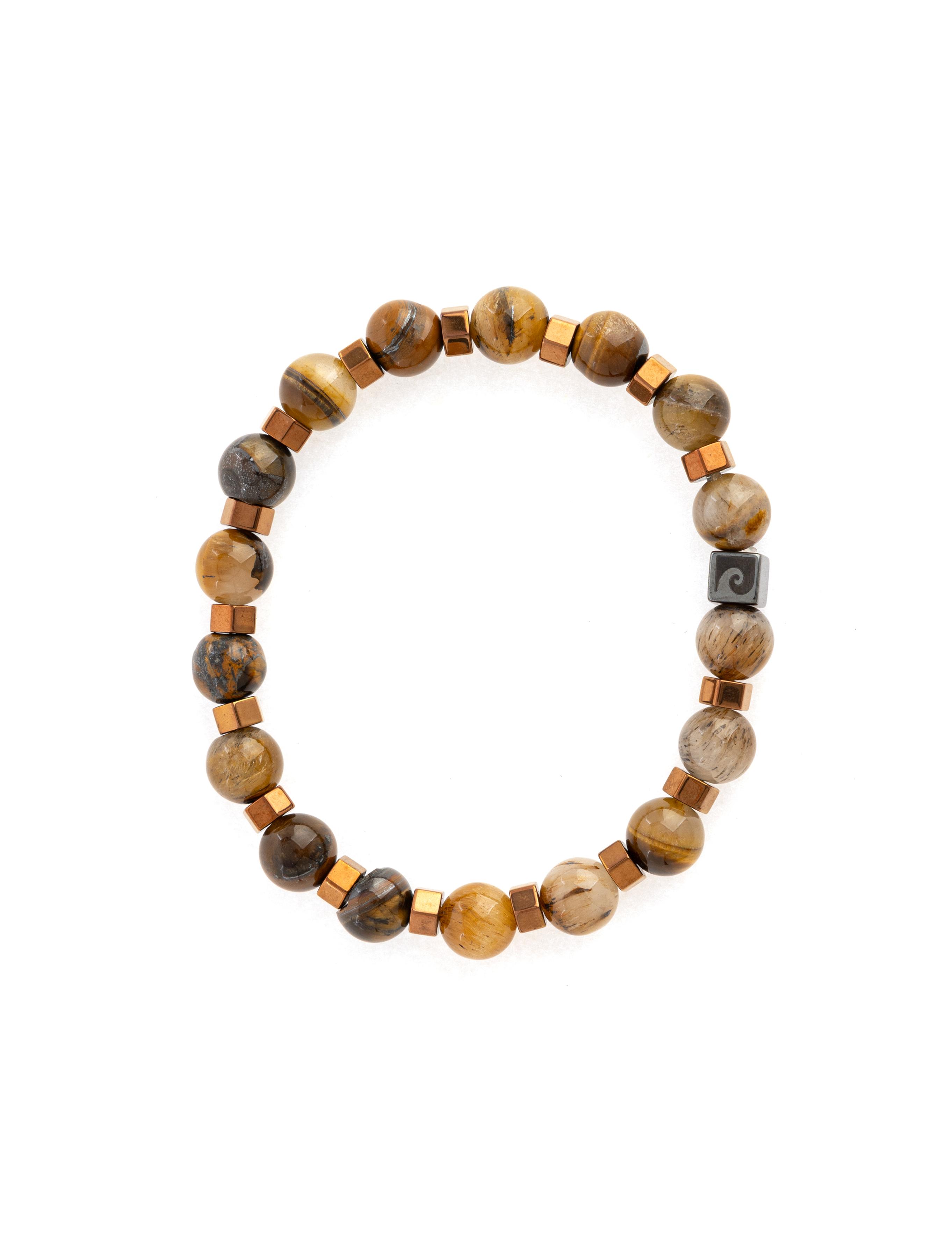 Kahverengi Taş Bileklik