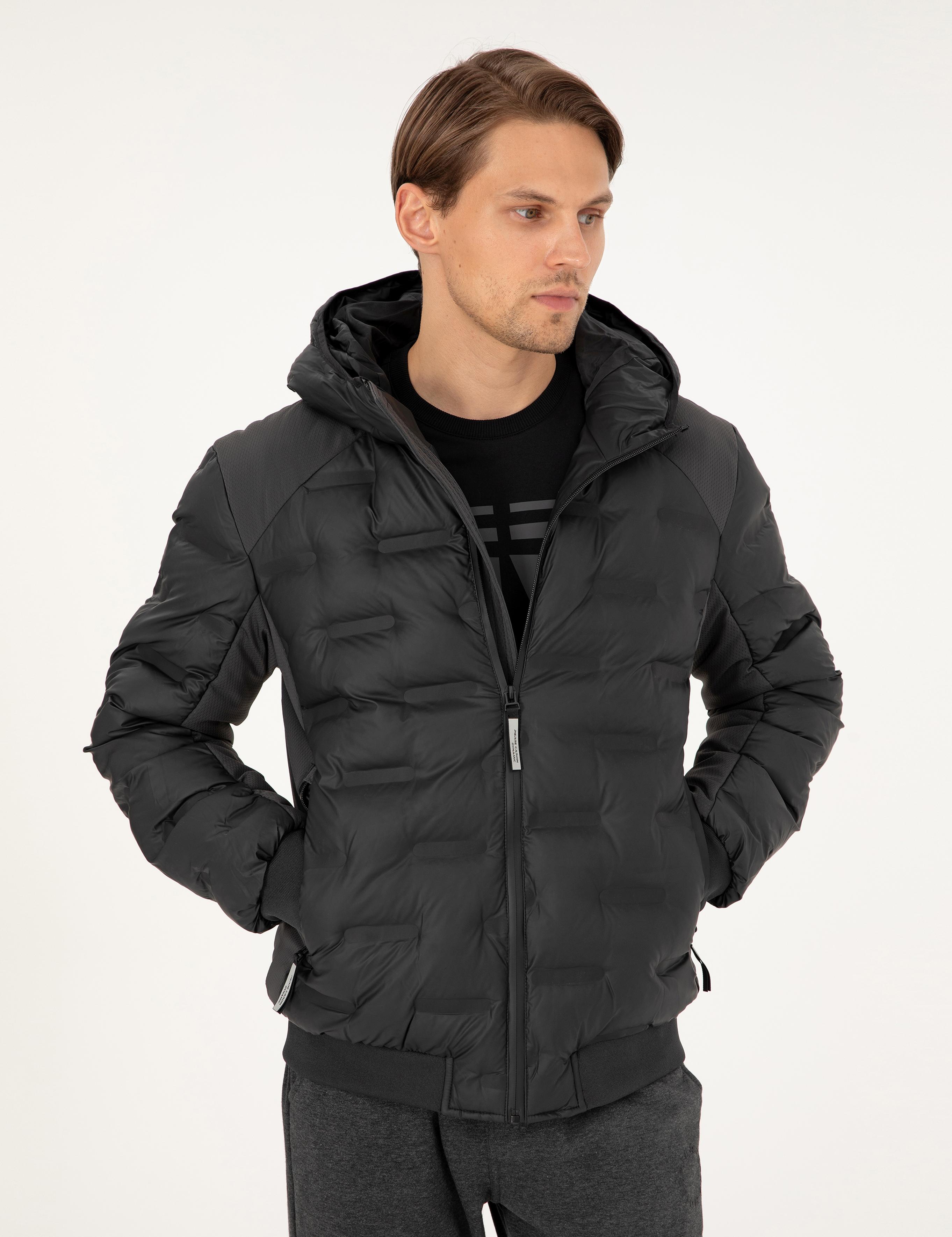 Siyah Regular Fit Mont