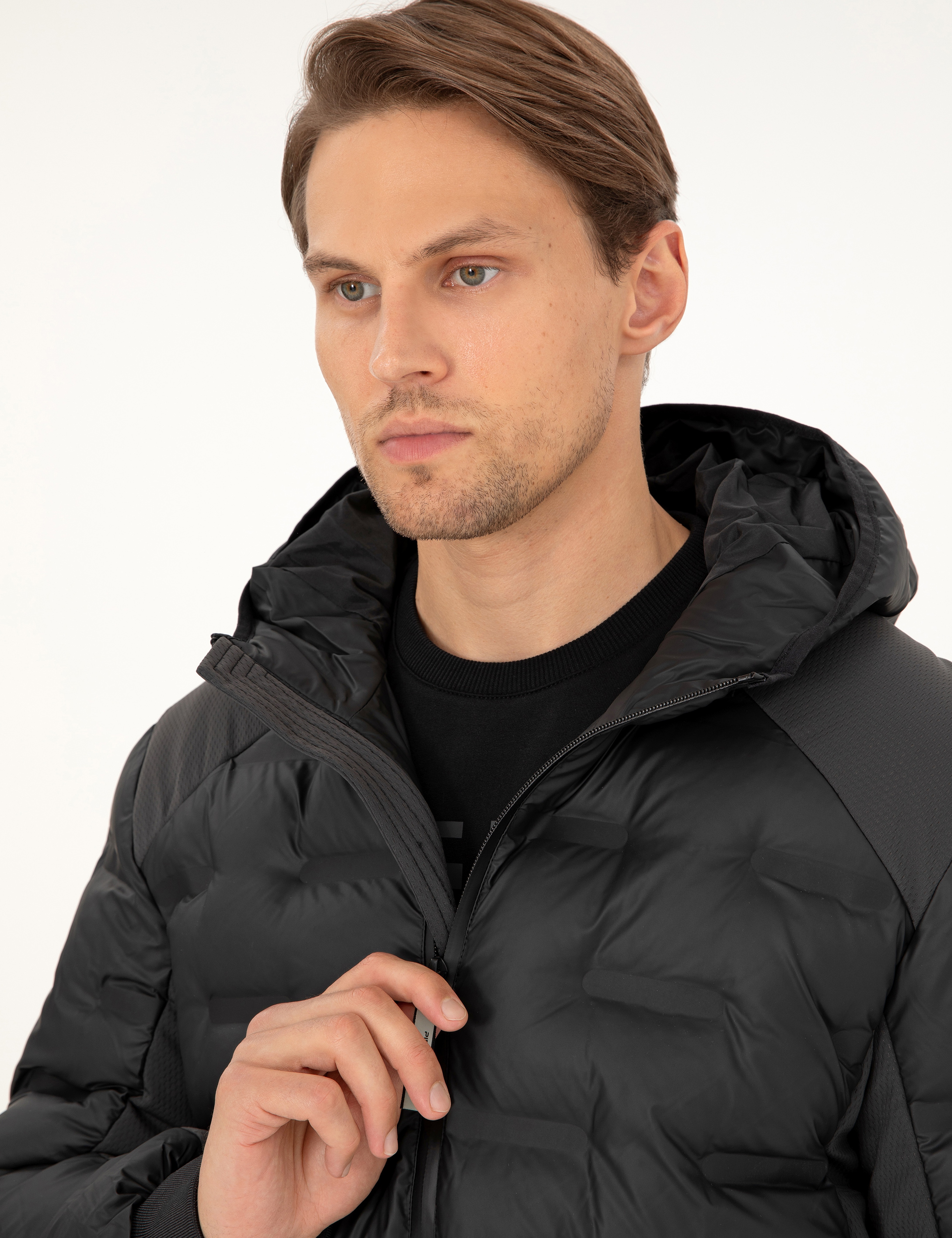 Siyah Regular Fit Mont - Image 2