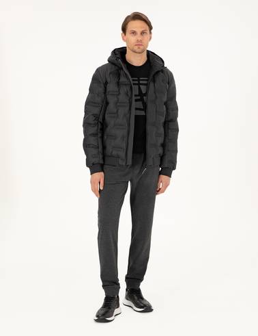 Siyah Regular Fit Mont