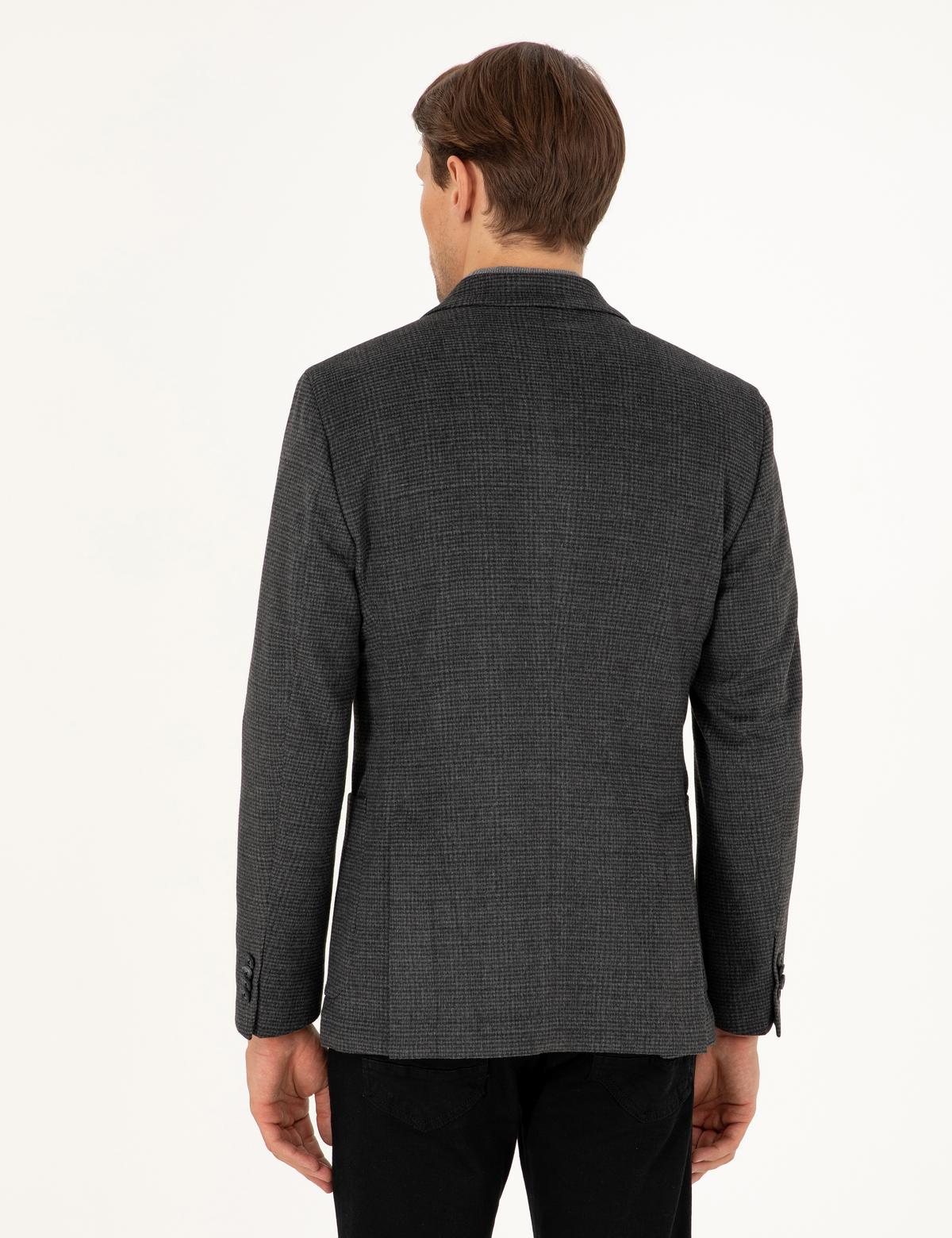 Antrasit Ex. Slim Fit Ceket - 50296407044