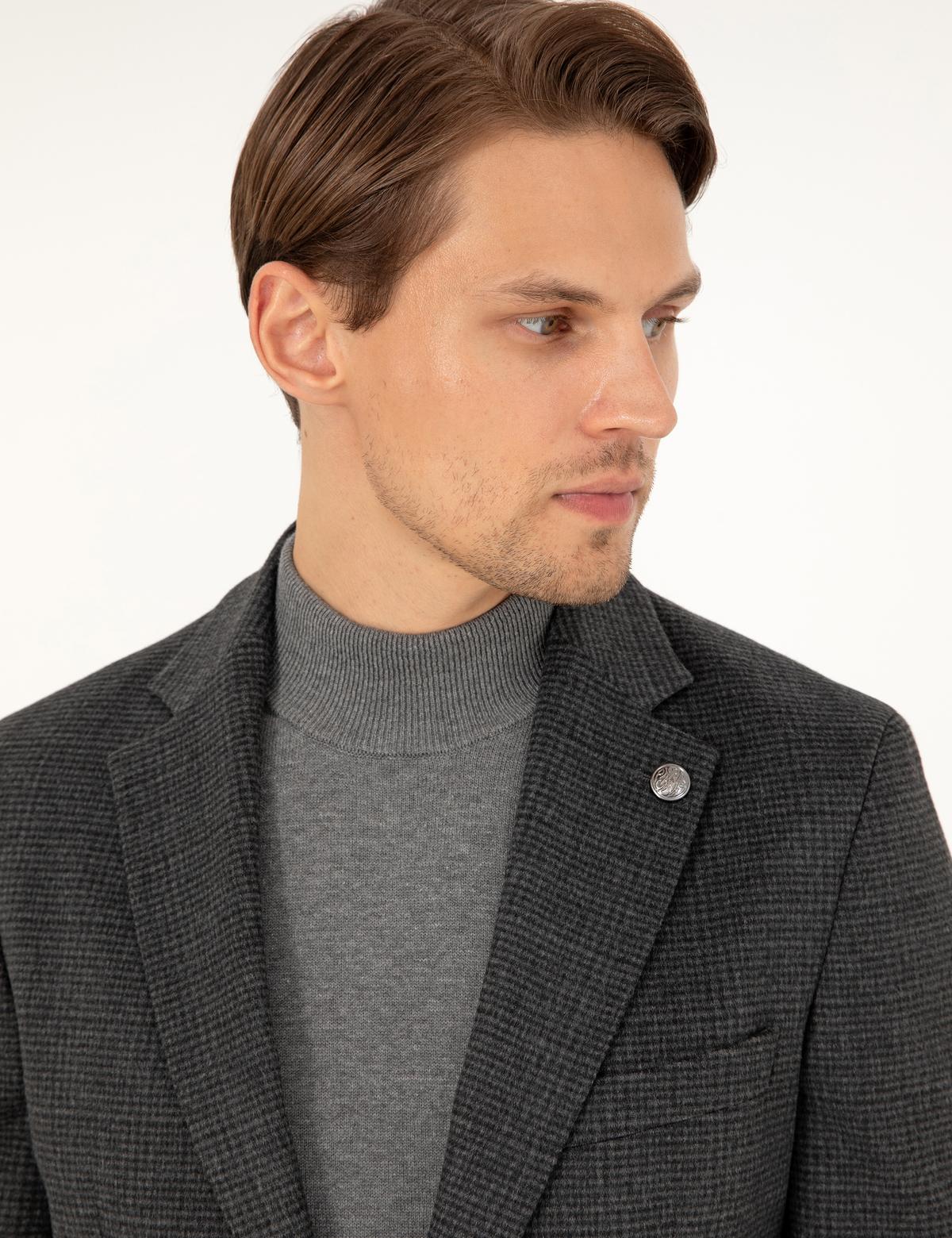 Antrasit Ex. Slim Fit Ceket - 50296407044