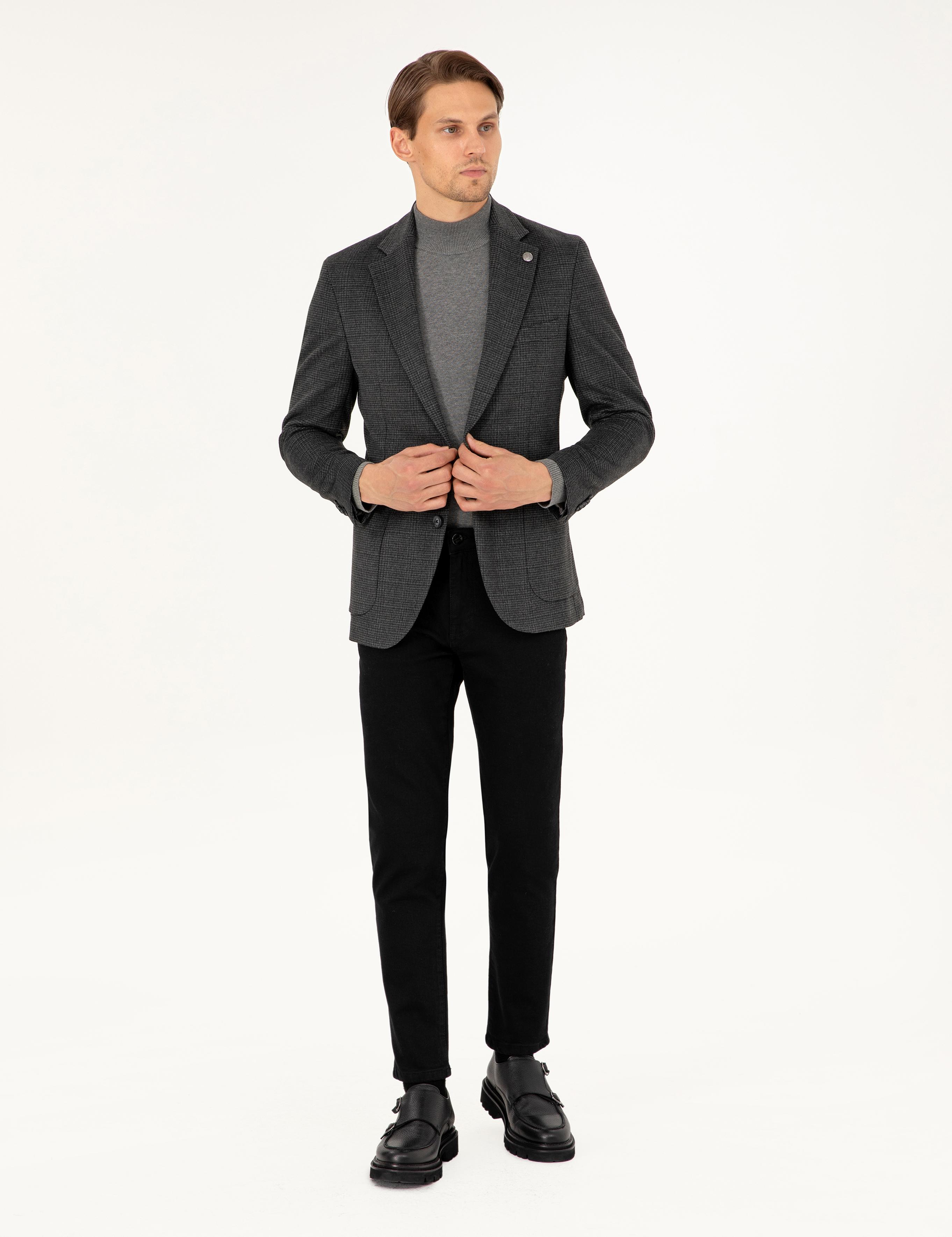 Antrasit Ex. Slim Fit Ceket