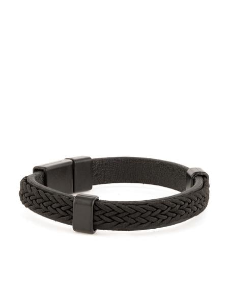 Siyah Deri Bileklik - 50306624001