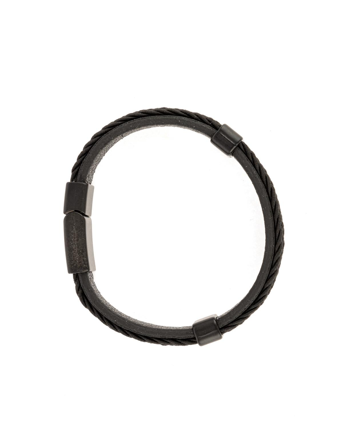 Siyah Deri Bileklik - 50306624001