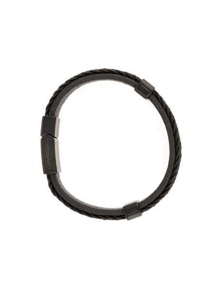 Siyah Deri Bileklik - 50306624001