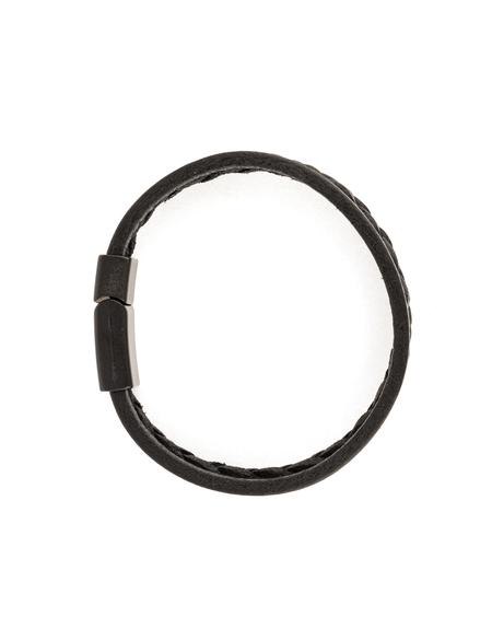 Siyah Deri Bileklik - 50306619001