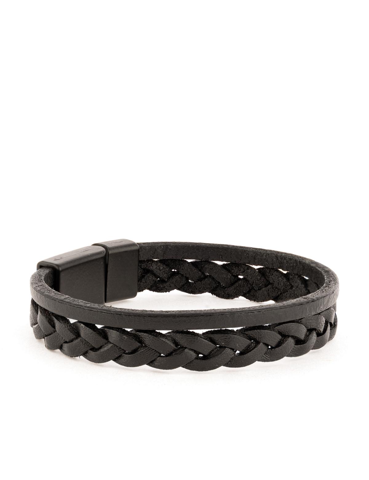 Siyah Deri Bileklik - 50306619001