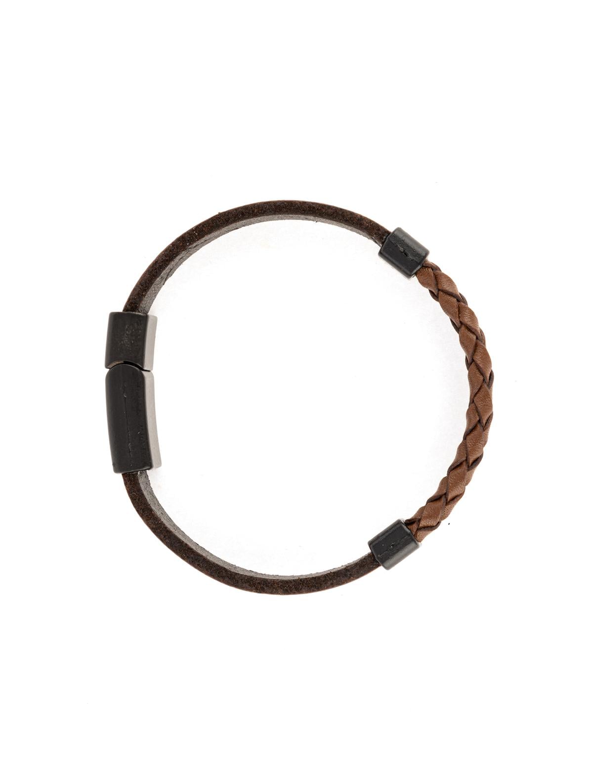 Kahverengi Deri Bileklik - 50306586002