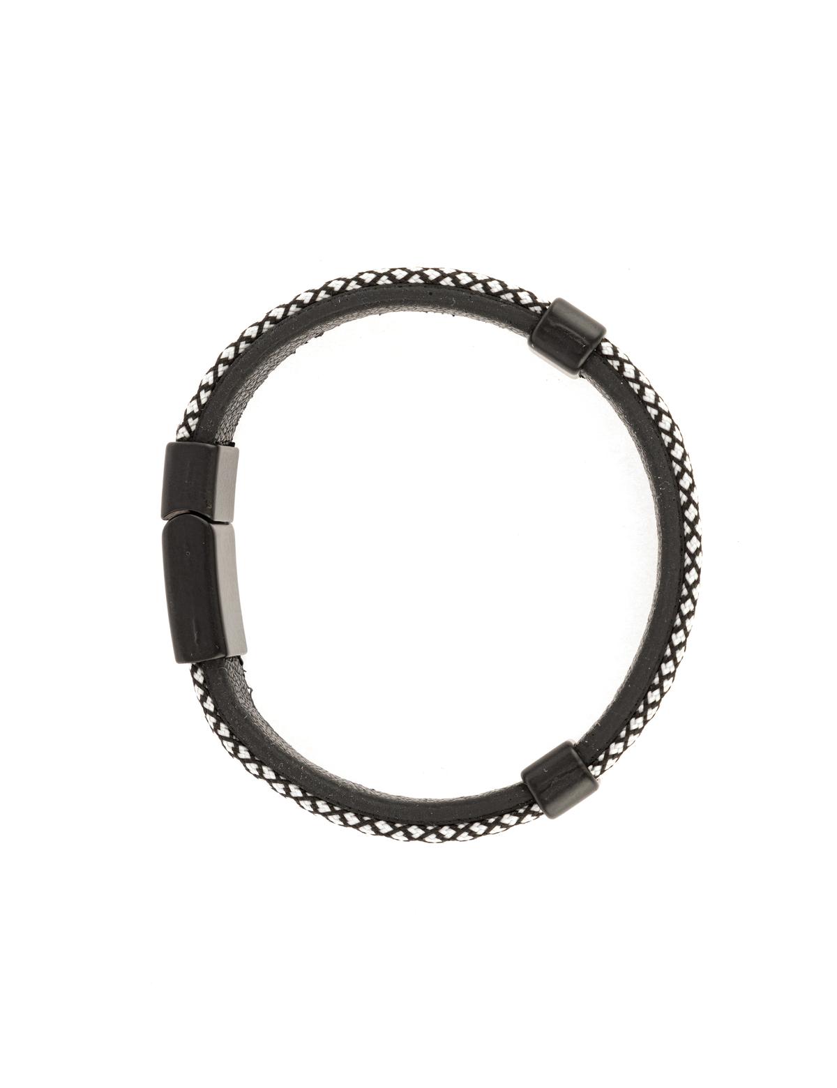 Siyah Deri Bileklik - 50306623001