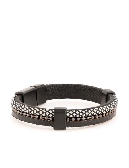 Siyah Deri Bileklik - 50306623001