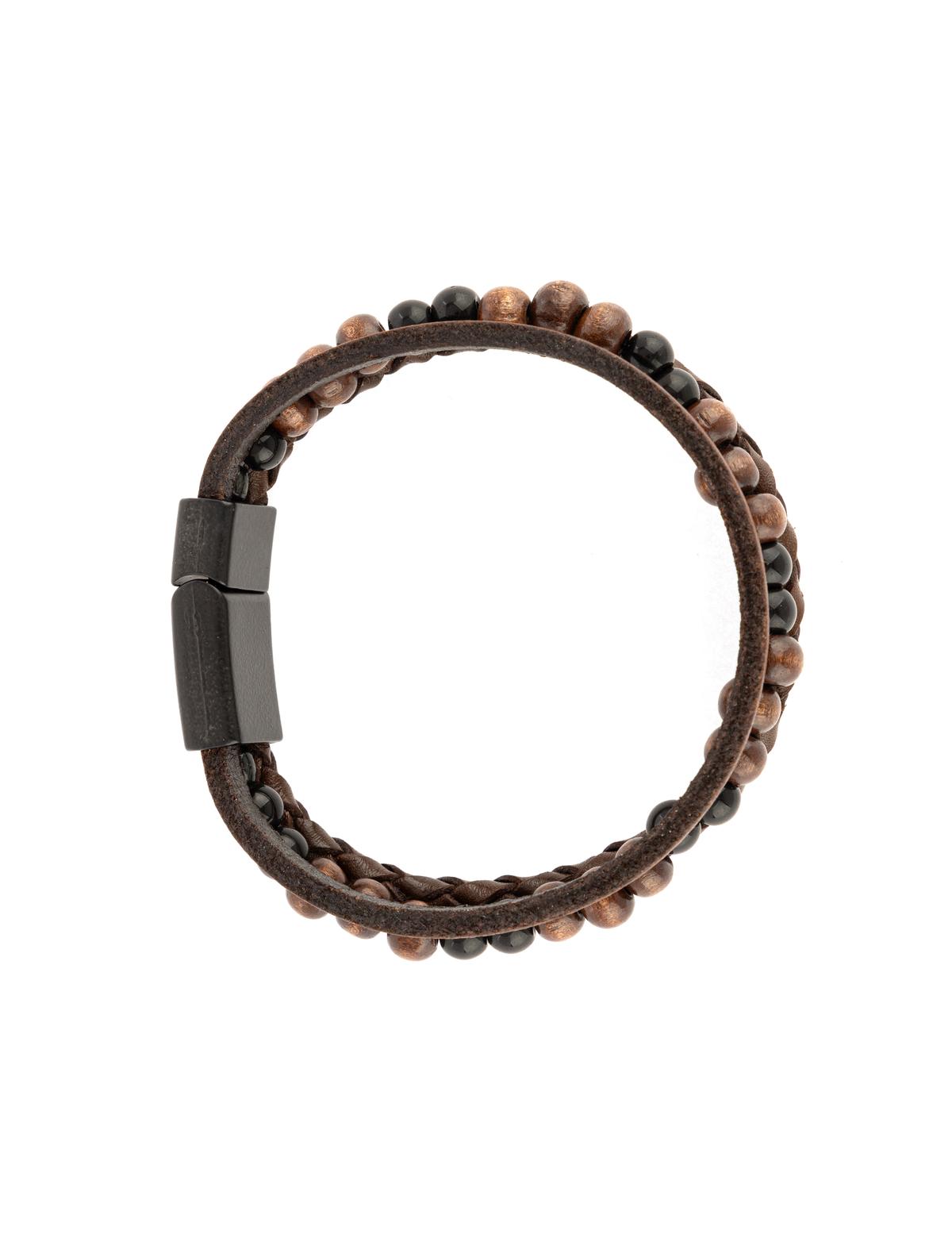 Kahverengi Deri Bileklik - 50306522001