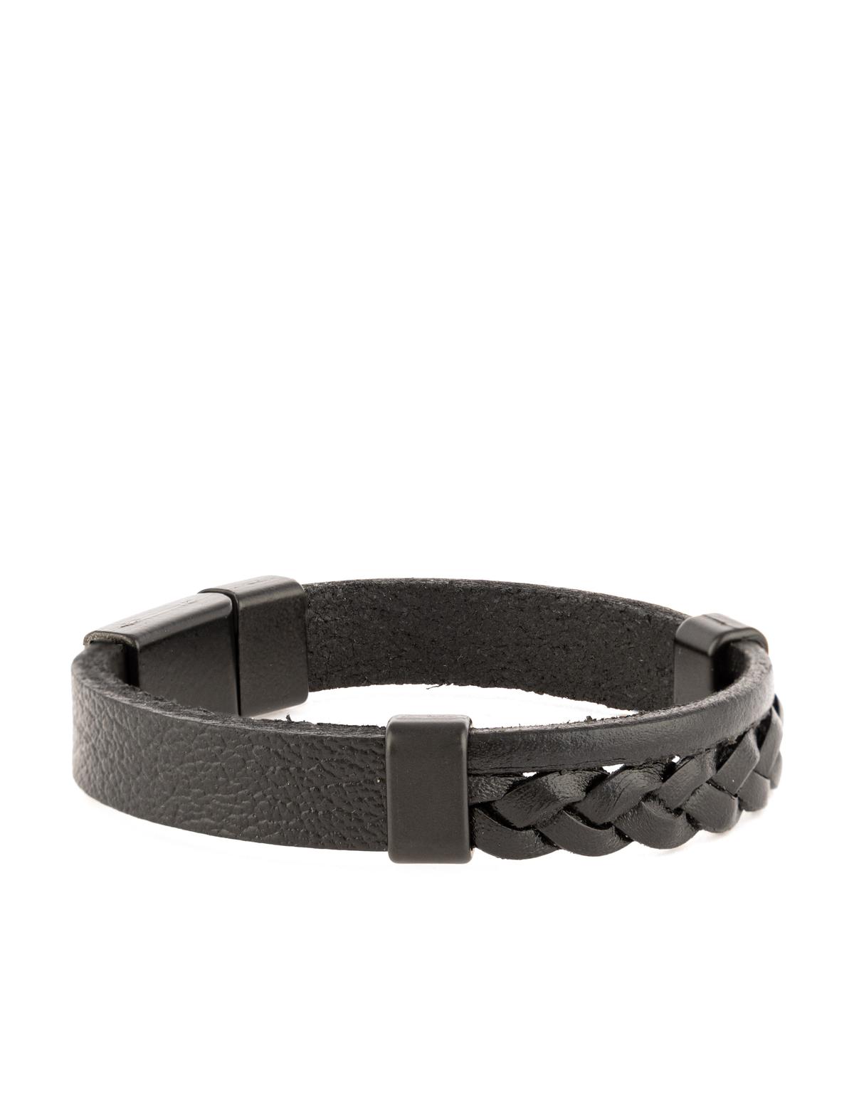 Siyah Deri Bileklik - 50306590001