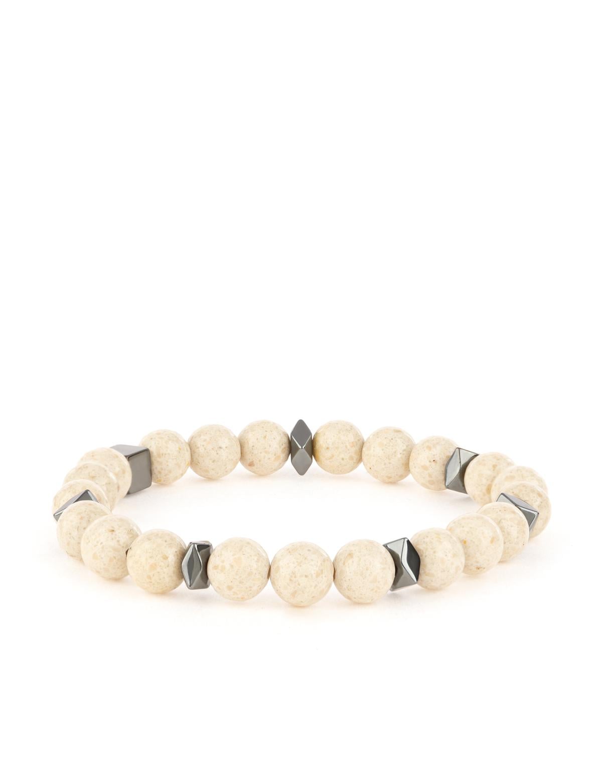 Ekru Taş Bileklik - 50306628001