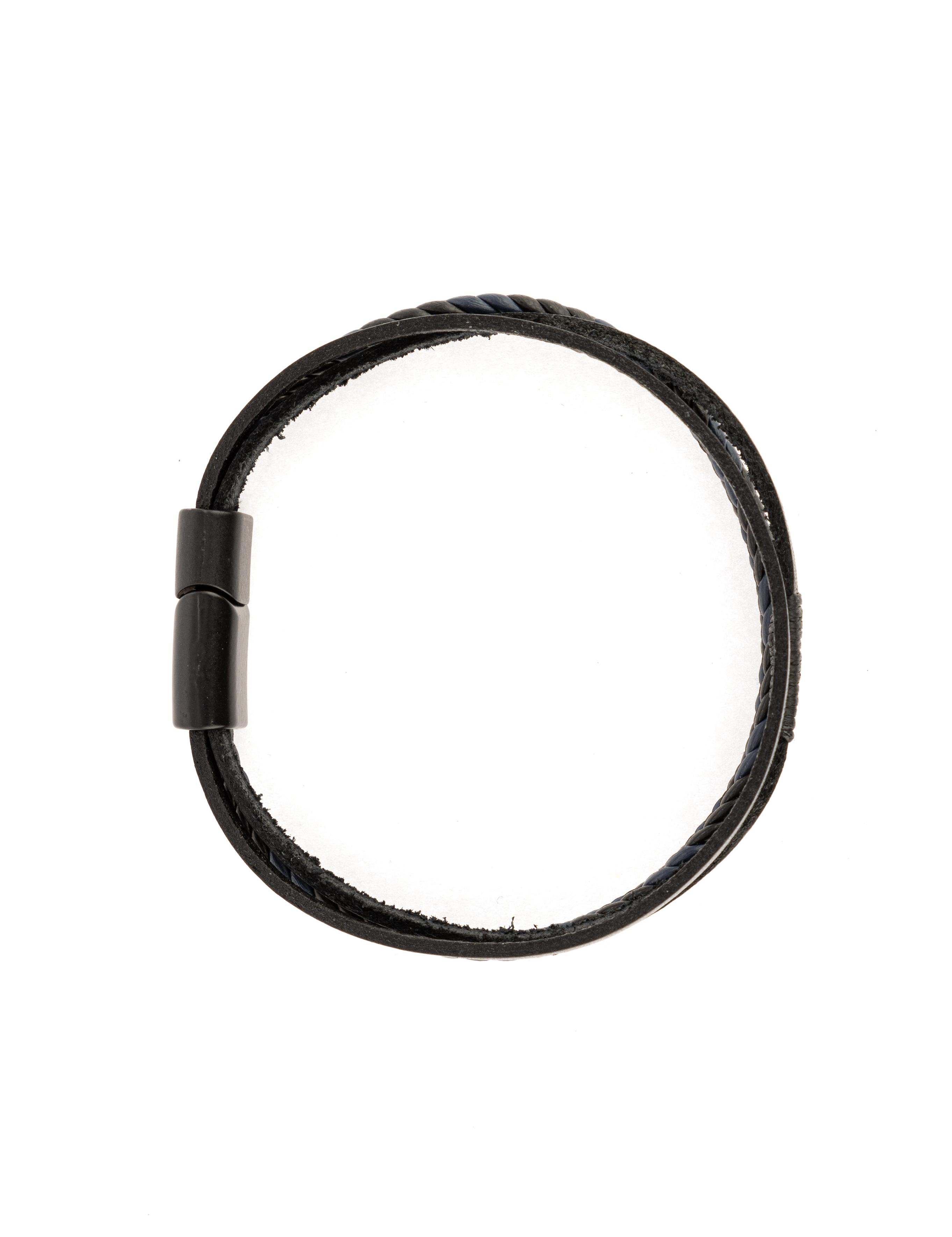 Lacivert Deri Bileklik