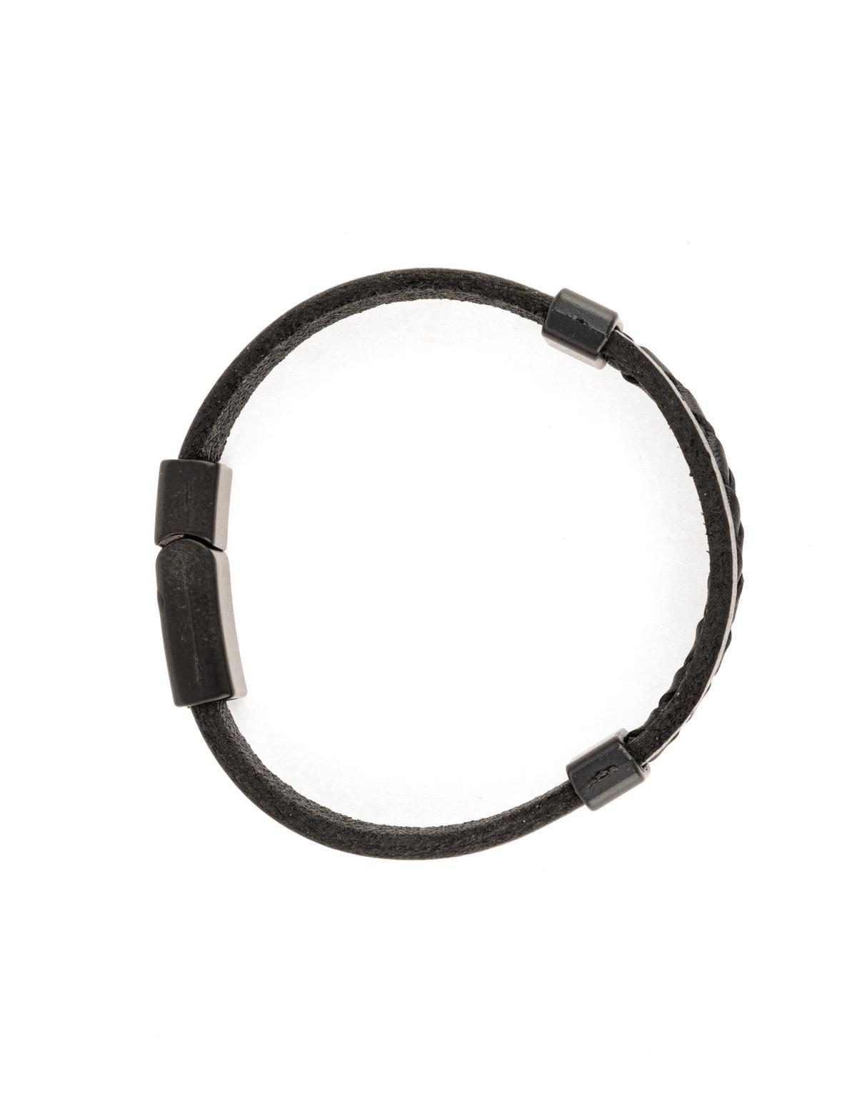 Siyah Deri Bileklik - 50306586001