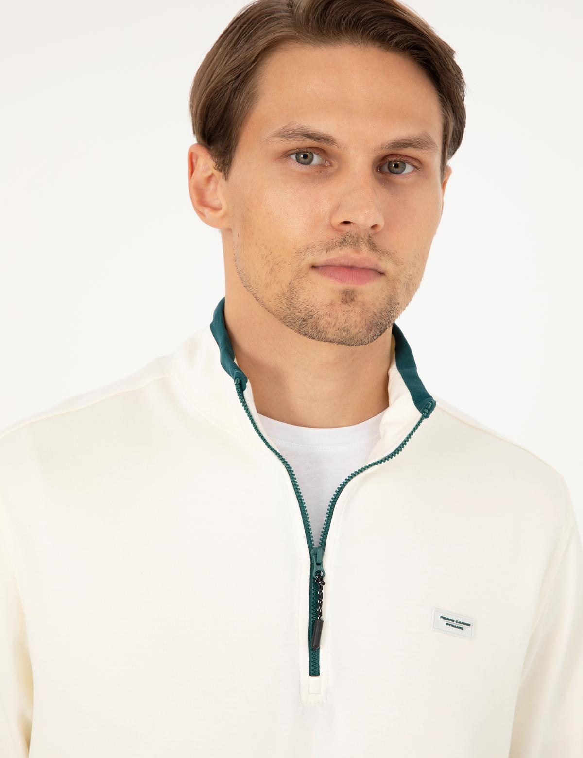 Ekru Regular Fit Sweatshirt - 50290662036